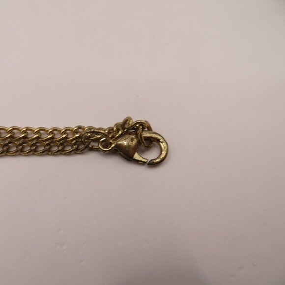 Gold Tone Beaded Tassel Necklace - Picture 2 of 9